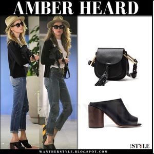 Givenchy Ramia Black Leather Wood Heel 38 Mules